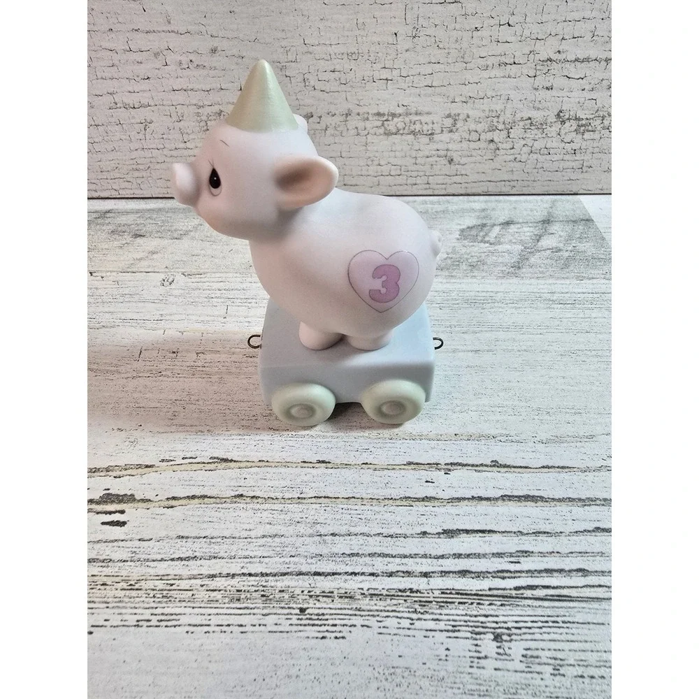 Precious Moments Birthday Train Age 3 Pig Heaven Bless Your Special Day 15954